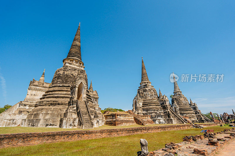 Wat Phra Si Sanphet在泰国的大城府